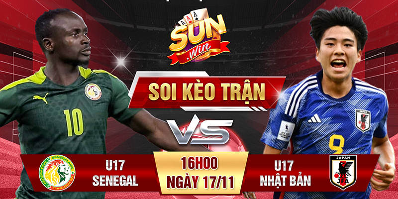 soi kèo trận u17 senegal vs u17 nhật bản